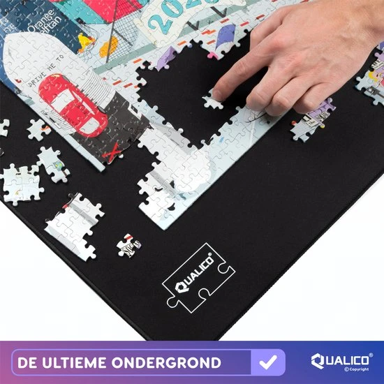 Qualico 1500 - Puzzelmat Neopreen - Antislip - De Portapuzzle Die Echt Werkt! Tot En Met 1500 Stukjes - 66 X 120 Cm 5 Qualico 1500 - Puzzelmat Neopreen - Antislip - De Portapuzzle Die Echt Werkt! Tot En Met 1500 Stukjes - 66 X 120 Cm - Afbeelding 3
